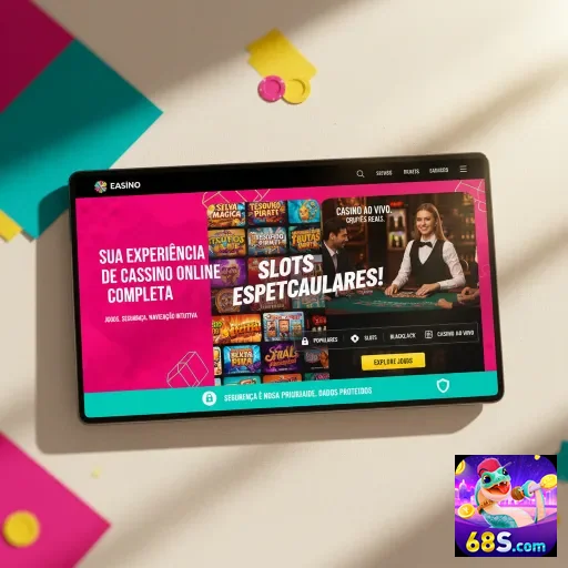 Ilustração de Experimente o Cassino Online 68s com Jogo Seguro e VIP